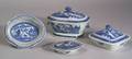 Four Canton Porcelain Serving Dishes