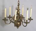 Brass SixLight Chandelier