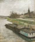Johannes Ten Cate Dutch 18581908 Aux Bords de la Seine