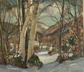 William Lester Stevens American 18881969 Distant Town Winter