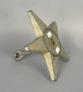 Cast iron architectural star wall anchor