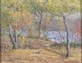 Theodor VC Valenkamph American 18681924 Lake View with Birch Trees Autumn