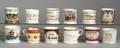Collection of Twelve Porcelain Shaving Mugs