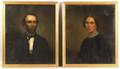 Attributed to George Peter Alexander Healy American 18131894 Pair of Portraits of a Lady and a Gentleman