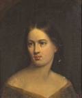 American School 19th Century Portrait of a Browneyed Young Woman