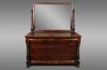American Empire Style Mahogany Chest wMirror