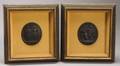Pair of Wedgwood Black Basalt Oval Plaques