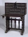 Spanish Renaissancestyle Wrought Iron Mounted Oak Vargueno