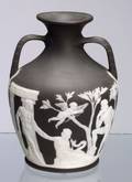 Wedgwood Solid Black Jasper Portland Vase