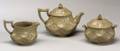 Wedgwood Smear Glazed Drabware Three Piece Tea Set