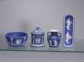 Four Wedgwood Dark Blue Jasper Dip Items