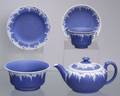 Wedgwood Dark Blue Jasper Dip Tea Service