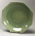 Hexagonal Celadon Plate