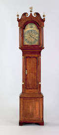English oak tall case clock early 19th c