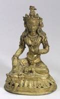 Nepali Figure of a Seated Goddess