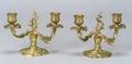 Pair of Louis XVstyle Gilt Bronze Twolight Dwarf Candelabra
