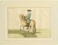 Four Framed Hand Colored Copper Engravings of Equestrian Scenes