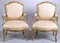 Pair of Rococostyle Armchairs and Another