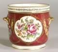 Sevresstyle Painted Porcelain Cache Pot