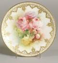 Royal Doulton Porcelain Artist Painted and Faux Jeweled Cabinet Plate