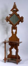 American Reformed Gothic Mahogany Hall Tree