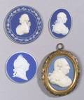 Four Wedgwood Jasper Dip Portrait Medallions