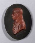 Wedgwood Black Basalt Oval Portrait Medallion of Martin Heinrich Klaproth