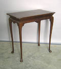 Queen Anne style mahogany tea table