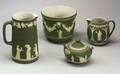 Four Wedgwood Olive Green Jasper Dip Items