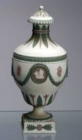 Wedgwood Three Color Solid Jasper Vase and Cover