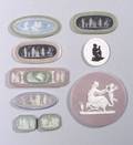 Nine Assorted Wedgwood Jasper and Related Medallions