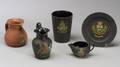 Five Wedgwood Enamel Decorated Items