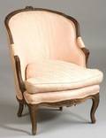 Louis XV Style Beechwood Barrel Shaped Bergere