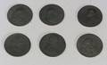 Six Wedgwood Black Basalt Medallions