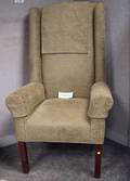 Pair of Contemporary Georgianstyle Upholstered Highback Easy Chairs