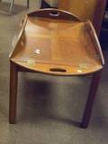 Chippendalestyle Mahogany Butlers Tray Table