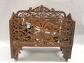 Victorian Walnut Fretwork Canterbury