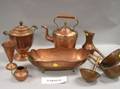 Collection of Thirtyone Pieces of Copper Cookware
