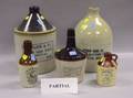 Ten Labeled and Glazed Stoneware Liquor and Provisions Jugs