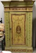 Continental Paint Decorated OneDoor Wine Cabinet