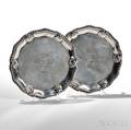 Two George II Sterling Silver Salvers