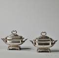 Pair of George III Sterling Silver Sauce Tureens