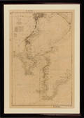 Japanese Admiralty chart of Tokyo Yokohana and Kamakura ca 1916