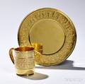 Tiffany  Co Sterling Silvergilt Childs Cup and Plate