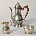 Threepiece Gorham Sterling Silver Coffee Service