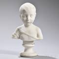 White Marble Bust of an Infant
