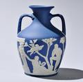 Modern Wedgwood Solid Blue Jasper Portland Vase