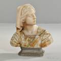 Continental School Early 20th Century Marble Bust of Joan of Arc