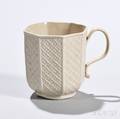 White Saltglazed Stoneware Coffee Cup