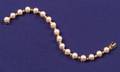 14kt Gold Cultured Pearl and Diamond Bracelet